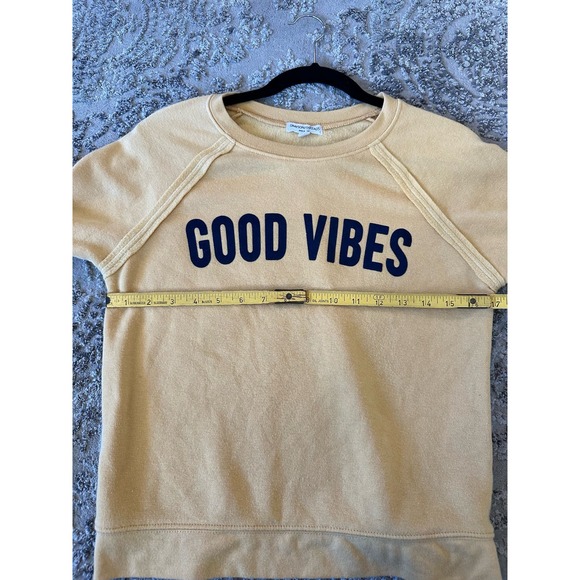 Grayson Threads Good Vibes Soft Cozy Yellow Sweatshirt Sz. XS - Picture 7 of 7